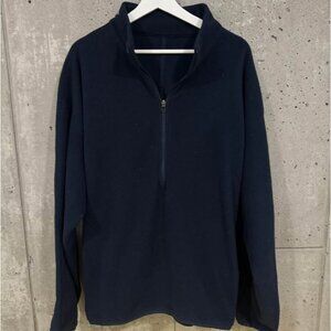 Lululemon Quarter Zip Fleece Sweater Dark Blue Men’s XL